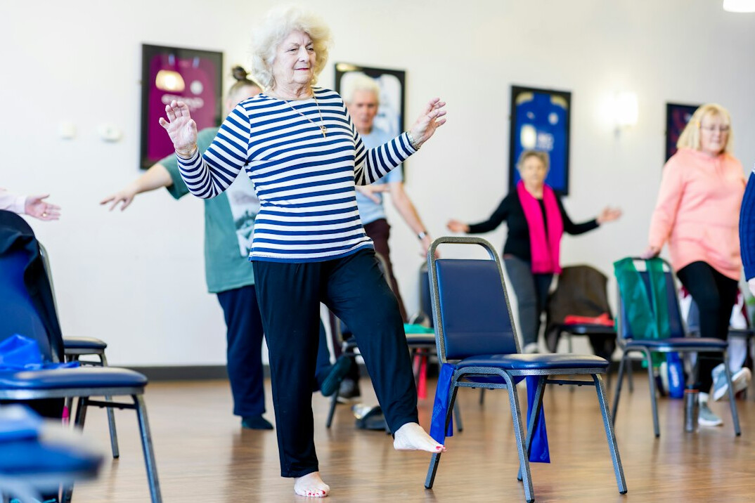group yoga seniors